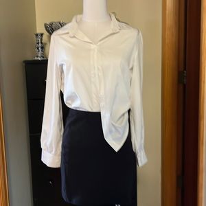White button up top